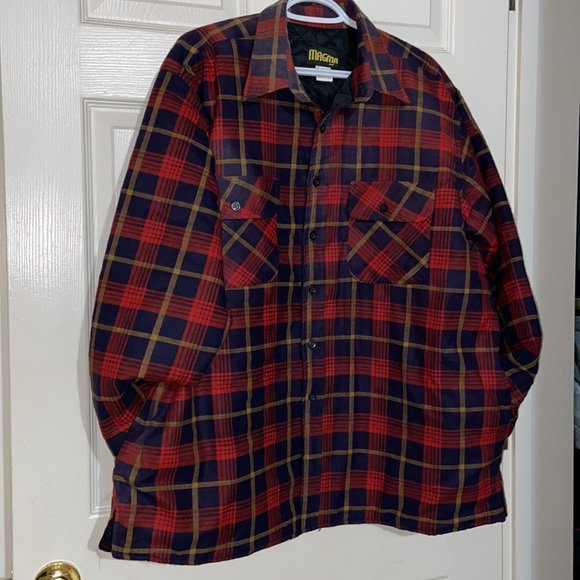 Men’s Light Quilted Shacket Barn Utility Chore Jacket Plaid Size XL - Picture 2 of 9